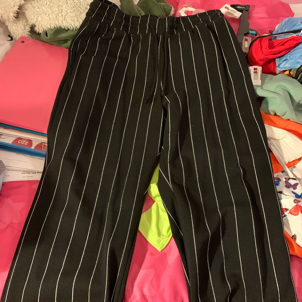 Stripped Casual pants